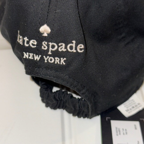 Kate Spade Black baseball hat with Spade Emblem main image 9